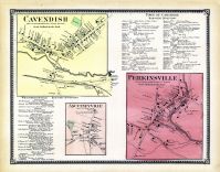 Cavendish Town, Ascutneyville Town, Perkinsville Town, Windsor County 1869